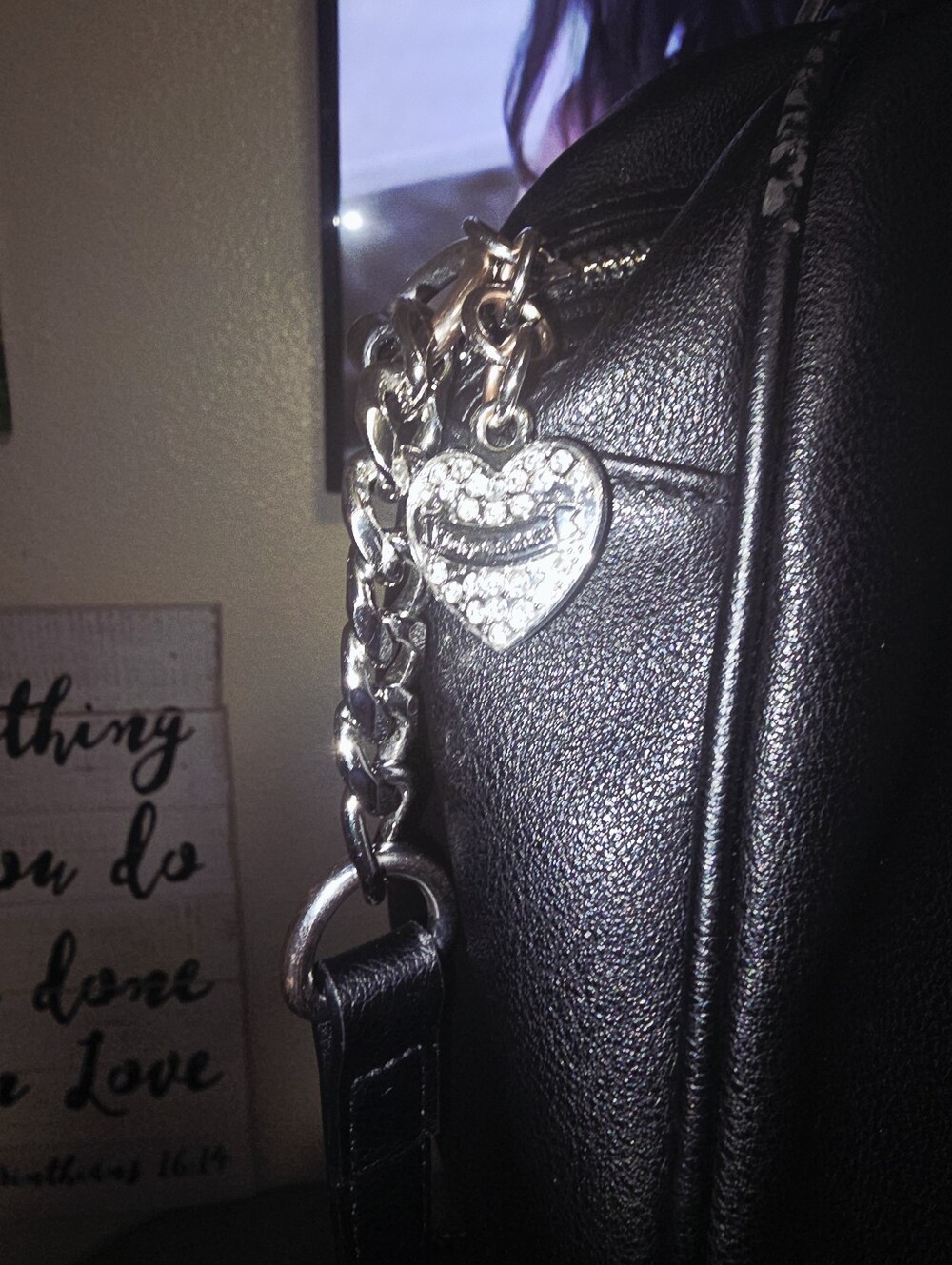 Juicy Couture Black Satchel Handbag - Picture 4 of 11